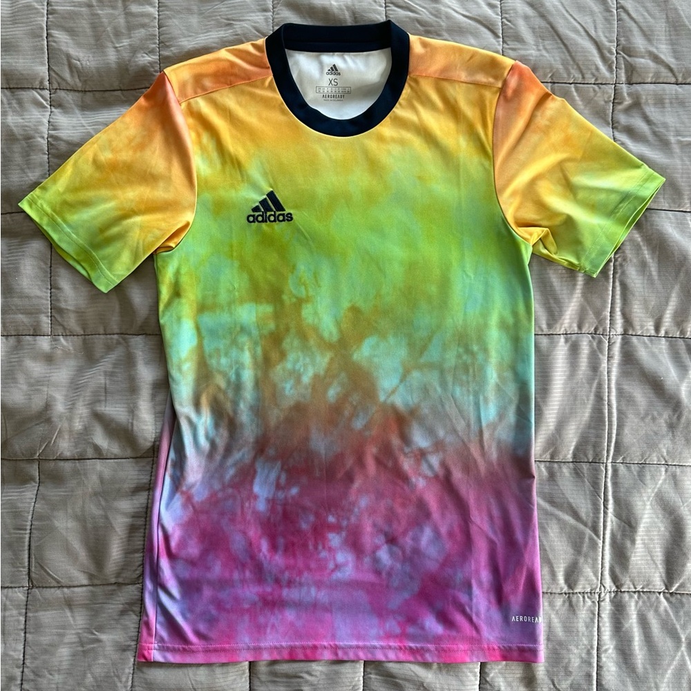 Adidas Tie Dye Soccer Areoresdy Jersey MultiColor